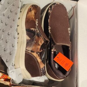 Boys Camo Slip On Shoes